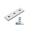Plaque de bande de jonction en alliage daluminium 3 trous Machifit pour profilés en aluminium dextrusions de r