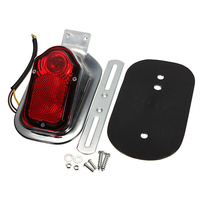 Plaque de montage universelle pour ampoule de feu arrière de moto