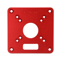 Plaque de routeur en alliage daluminium 120x120mm pour le travail du bois du trimmer du routeur Makita RT0700C