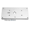 Plaque dinsertion de table de toupie en aluminium avec vis de fixation pour bancs de menuiserie