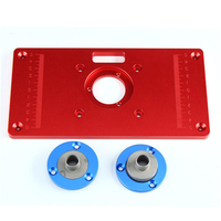 Plaque multifonctionnelle rouge dinsertion de Tableau de routeur dalliage daluminium pour la machine de g