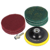 Plaquette de support 100 / 125mm avec ensemble doutils abrasifs pour la finition abrasive 6pcs