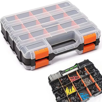 Plastic Parts Storage Box Dual-Sided High-Quality Wear-Resistant Impact-Resistant Transparent Cover Customizable Compart