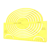 Plastic Quality Professionnel Outils de dessin Pied à usages multiples Oval Template Ruler