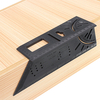 Plastique ABS À Bois 0-170mm T Règle 45 90 Degré Angle Règle Multifonctionnel Marqueur Jauge De Jauge Outils De Mesure
