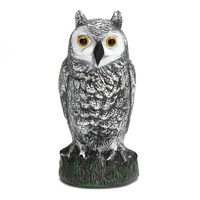 Plastique permanent faux hibou chasse leurre dissuasif effaroucheur répulsif décor de jardin