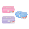 Plastique transparent artisanat maquillage organisateur bijoux compartiment de rangement outils boîte étui