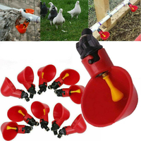 Plastique volaille eau potable tasse poulet poule oiseau automatique buveur Pigeons cailles oiseaux poulets fournitures