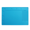 Plate-forme antistatique de protection de silicone disolation thermique 34 * 23CM avec le positionnement de vis