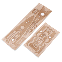 Plate-forme en bois pour Tamiya 78013 1/350 Accessoires de remplacement du modèle de navire de guerre allemand Bismarck