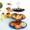 Plateau à gâteau à 3 niveaux de style européen Support à dessert Plateau à dessert Support à gâteau de fête dannive