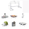 Plateau carré de plateau de support de drain en acier inoxydable de 83cm pour le bol de plat de fruits dans la cuisine