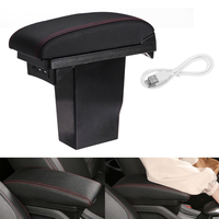 Plateau De Boîte De Rangement Accoudoir Central Avec Port USB Pour Citroen C3-XR Pour Peugeot