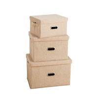 Pliant carré sac de rangement en tissu tissu Cube tiroir organisateur sac en tissu panier