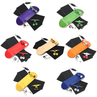 Plinthe en bois multicolore Mini Skateboard Set Jouets dintérieur