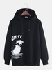 Plus Pull en velours pour hommes Sweat-shirt épaississant à imprimé de bande dessinée de mode