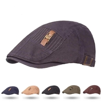 Plus Size Coton Béret Chapeau Hommes Femmes Hiver Peintre Réglable Gavroche Casquettes