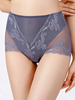 Plus Size Women Lace Jacquard Sheer respirant mince culotte taille haute