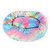 Plush Round Soft Pet Bed Flush Nid Nid Chats Chiens Coussins de couchage chauds et confortables