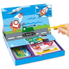 Plusieurs jouets de voiture magnétique boîte de puzzle livre livre éducatif enfants apprentissage cadeau