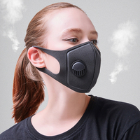PM2.5 Anti Air Pollution Masque Visage Respirant Activé Carbone Bouche Masque Camping Voyage Vélo Masque