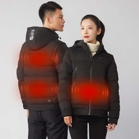 PMA Smart Heating Jackets 3-Équipements Control Chauffé Unisexe Gilet Manteau Graphène Chauffage Intelligent USB Électri