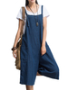 Poche Lâche Jumpsuit Pantalons Combinaisons en Couleur Pure Pour Femmes