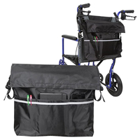 Pochette de rangement pour fauteuil roulant multi-poches Sac suspendu à bandoulière avec bande réfléchissante sac de ran