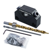 Pocket Hole Jig Kit 45° Punch Locator Angle Woodworking Tool Hole Screw Jig Positioner Drilling Kit Dowel Drill Guide Jo
