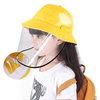 PODOM Kids Bucket Hat Protection Sécurité Amovible Full Face Shield Housse De Protection Sun Fisherman Hat