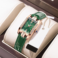 POEDAGAR Fashion Rectangular Quartz Watch Female Luxury Elegant Clock Waterproof Leather Band Creative Diamond Women Wat