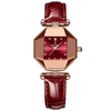 POEDAGAR Women Watches Fashion Luxury Rhinestones Quartz Watch Polygon Pointer Waterproof Ladies Leather Wristwatch
