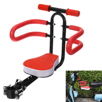Poignée antidérapante de siège de sécurité pliable détachable de siège de vélo noir / rouge