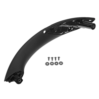 Poignée de porte de voiture à garniture intérieure noire avant droite côté passager,  compatible avec BMW