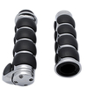 Poignées à main chromées de 1 pouce Guidon moto universel pour Harley / Yamaha / Suzuki