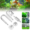 Poisson Aquarium CO2 Diffuseur Clapet anti-retour U Forme Verre Tube Ventouse Kit Réservoir