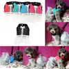 Poitrine de traction pour animaux de compagnie et dos de chien robe/jupe tissu Oxford + buste en mousseline de soie 24 C