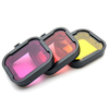 Polariseur 3 couleurs sous la plongée sous-marine Filtre à lentille UV pour Gopro Hero 3+