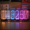 Police surdimensionnée analogique Nixie Tube Clock Rainbow LED Full Color Music Spectrum DIY Kit