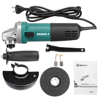 Polisseuse électrique 220 V bleu + noir 100 mm/115 mm/125 mm 6 vitesses équipée dun moteur fiable.