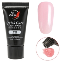 Poly Gel Kit Clear White Pink Rose Clou Builder Conseils Extension UV LED moule de gel de brosse