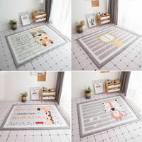 Polyester bébé enfants activité de jeu danimaux tapis de bébé tapis antidérapant tapis non antistatique