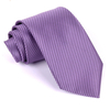 polyester la soie des hommes rayé 13 Cravate de couleur solide