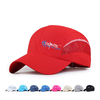 Polyester unisexe casquette de baseball de maille à séchage rapide sport de plein air respirable boucle réglable chapeau