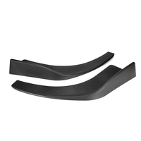 Polyuréthane noir (ABS) Voiture SUV Déflecteur Avant Spoiler Splitter Arrière Pare-chocs Diffuseur Canard Lip Body Pelle