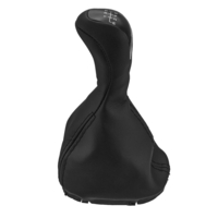 Pommeau de changement de vitesse à 6 vitesses avec soufflet de protection en cuir PU pour Mercedes-Benz Classe C W203