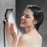 Pommeau de douche à main Douche à main pressurisée à ions négatifs pour système de douche de salle de bain