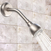 Pommeau de douche haute pression 3 pouces Nickel brossé Anti-obstruction Pommeau de douche Anti-fuite Joint à rotule piv
