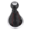 Pommeau de levier de vitesse à 5 vitesses + manette de vitesse de protection contre la poussière rouge pour Suzuki Swift