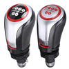 Pommeau de levier de vitesse 5 vitesses en cuir PU noir / argent pour VW Golf MK5 MK6 MK7